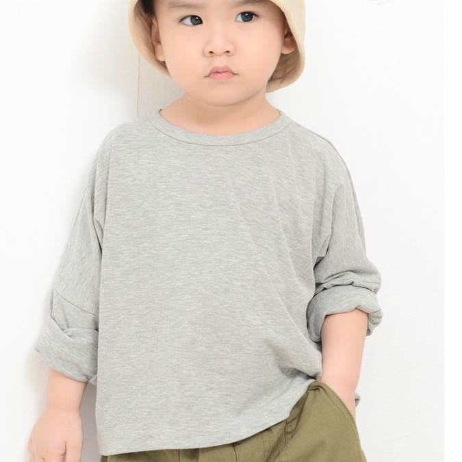 Áo thun drop-shoulder basic - 2 màu