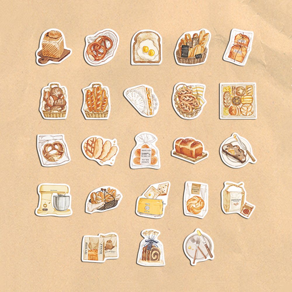 Bộ 46 miếng dán trang trí sổ tay nhật ký họa tiết dễ thương