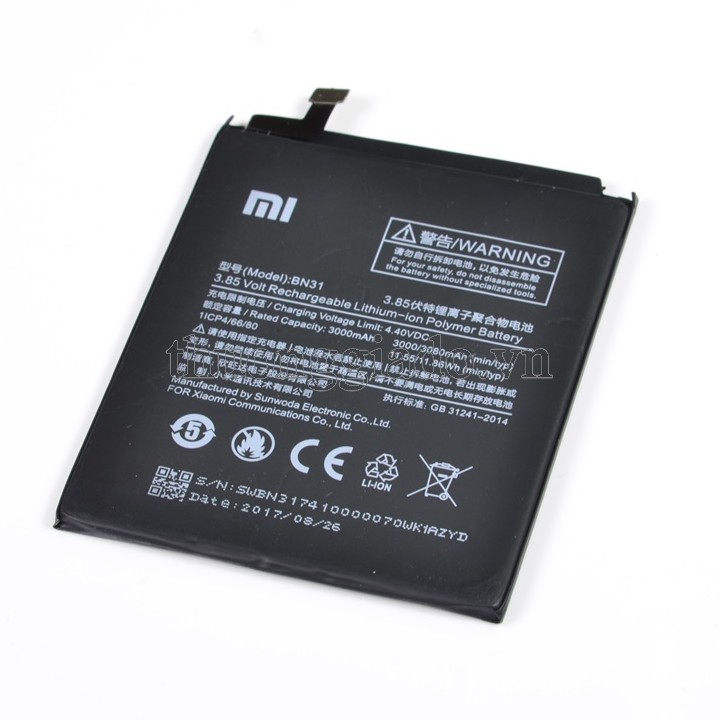 Pin Xiaomi Mi 5X / Mi A1 ( BN31 ) - Thay thế