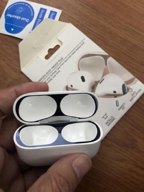 AIRPODS 1 2 3 PRO 2021  Skin Miếng Dán Kim Loại PPF Bảo Vệ Hộp sạc Tai Nghe Bluetooth Airpod Tính Năng Chống Bụi Bẩn