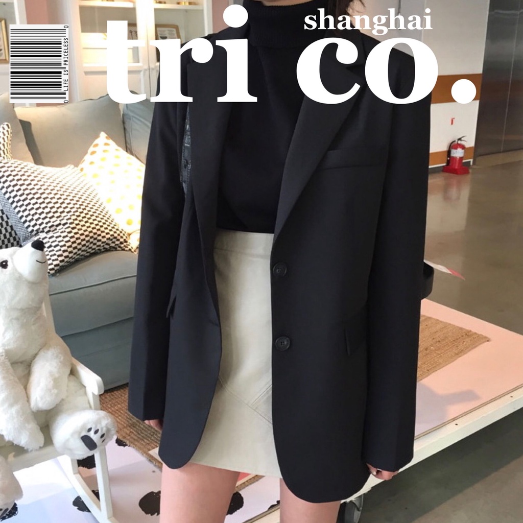 Áo khoác blazer dáng rộng phong cách Hàn Quốc thời trang thu đông dành cho nữ 2021 | BigBuy360 - bigbuy360.vn