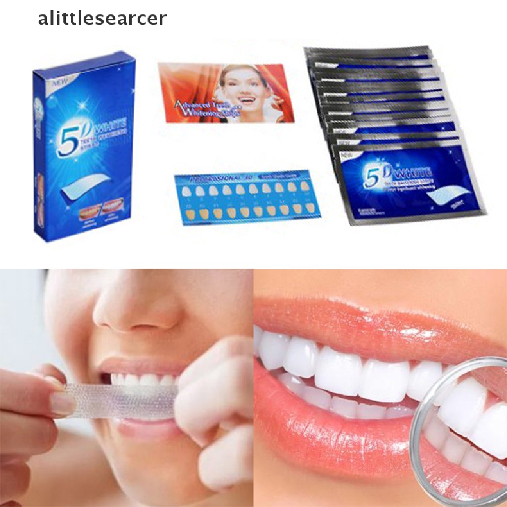 [Hàng mới về] Miếng dán làm trắng răng 5D chuyên nghiệp