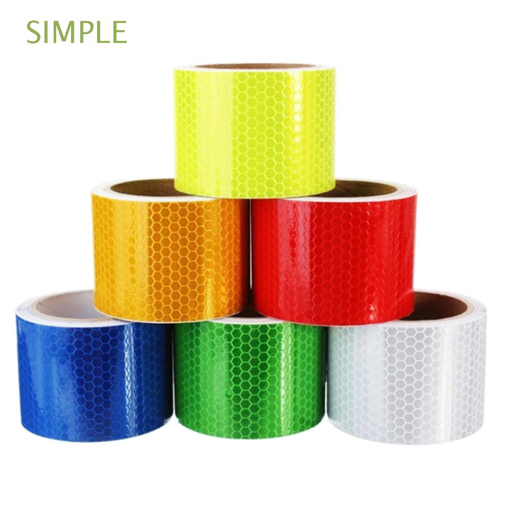 SIMPLE Auto Truck Conspicuity  Car Sticker Safe Warning Tape Reflective Strips