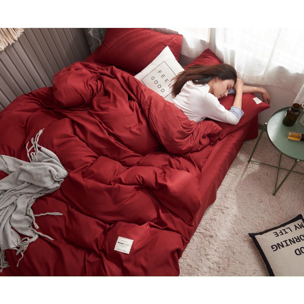 Bộ chăn ga gối Cotton tici drap giường đủ kích thước trải nệm 1m2, 1m4, 1m6, 1m8, 2m2 - Hàng nhập khẩu