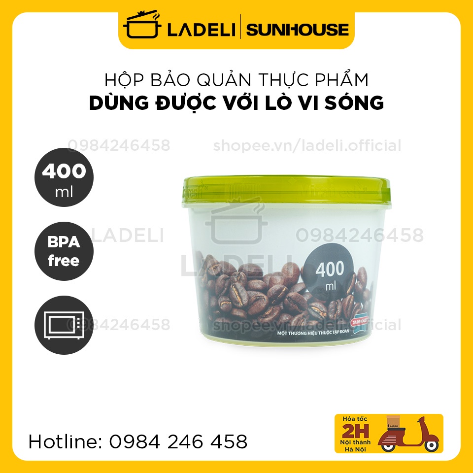 Hộp bảo quản thực phẩm khô BioZone KB-DR400P dung tích 400ml