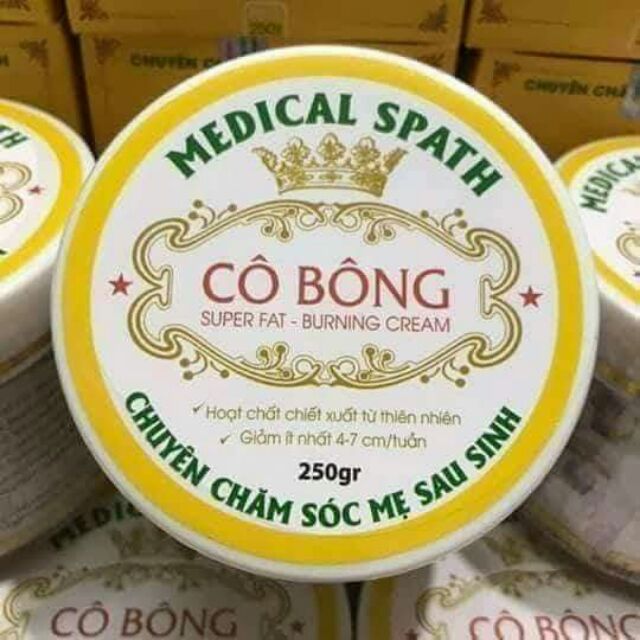 Kem tan mỡ Cô bông