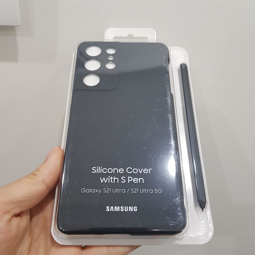 Ốp Lưng Silicon Kèm Bút S Pen Samsung Galaxy S21 Ultra - Chuẩn Zin New