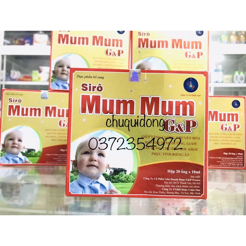 Siro Mum mum gp giúp bé ăn ngon tiêu hoá khoẻ