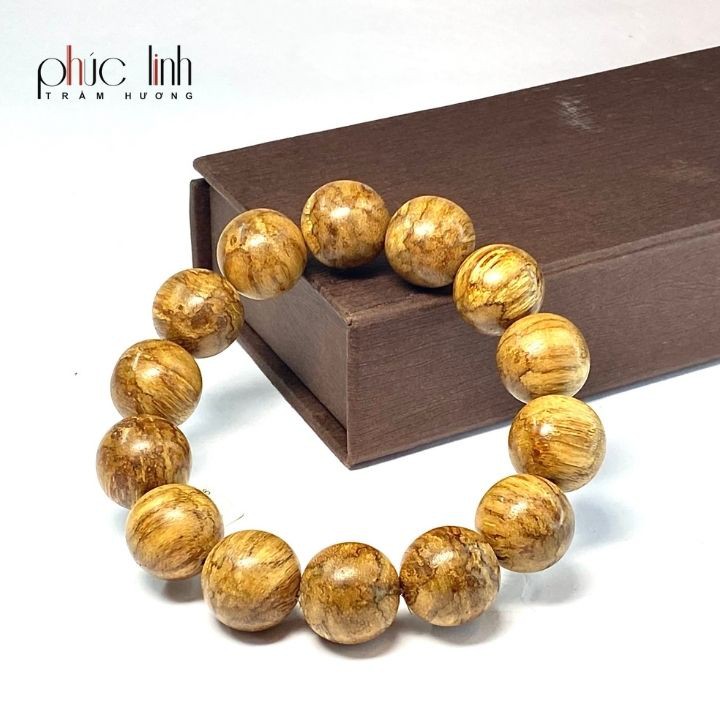 Vòng Tay Trầm Tự Nhiên Malai 16 ly PHÚC LINH