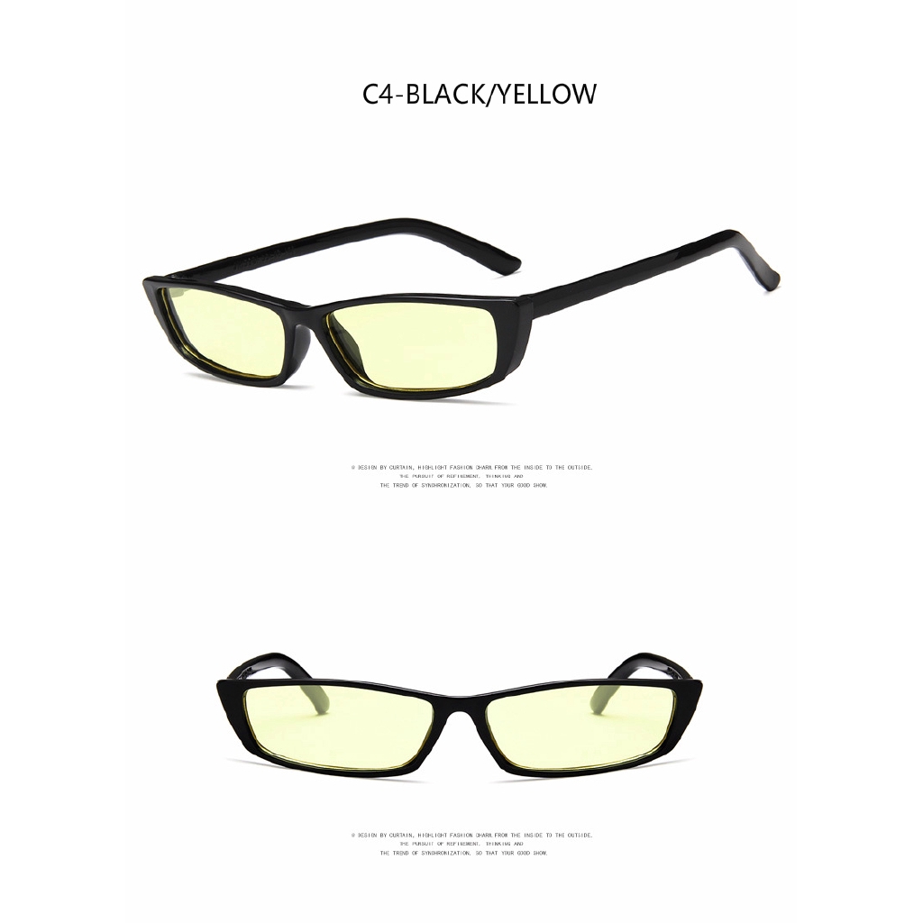 Kính Mát Gọng Vuông Phong Cách Retro