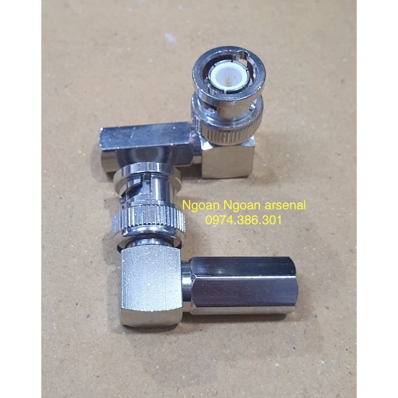 jack rắc BNC vặn trực tiếp chuẩn dây rg6 5c SDI, jack bóp rg58 3c