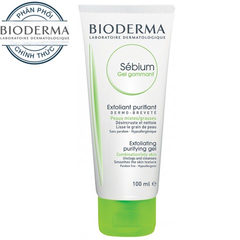 Bioderma Chính Hãng- Gel Tẩy Tế Bào Chết Dành Cho Da Dầu, Mụn BIODERMA Sébium Gel Gommant 100ml