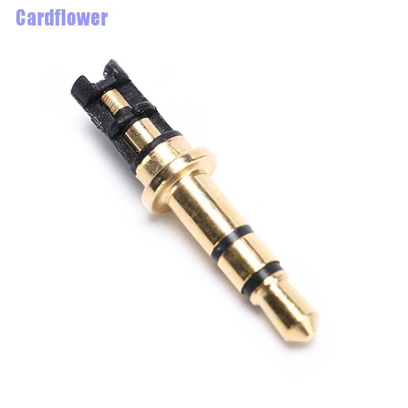 (Hàng Mới Về) Bộ 2 Đầu Nối Âm Thanh Tai Nghe 3.5mm Mạ Màu 90 Độ Cardflower