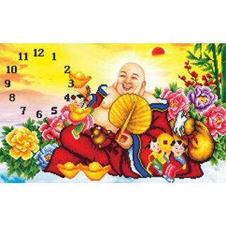 Tranh đá đồng hồ pbật di lạc 77518