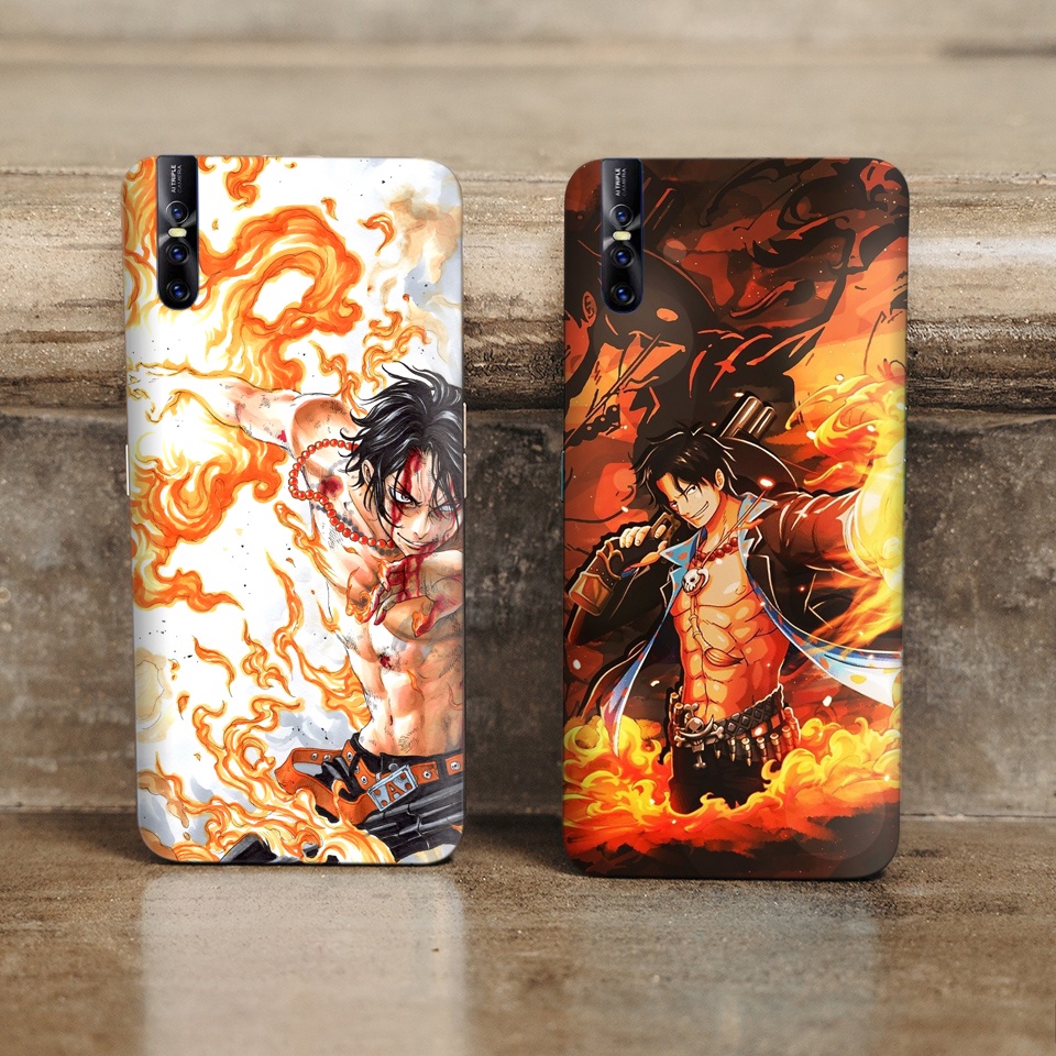 Miếng Dán Skin Điện Thoại In Hình Portgas D Ace One Piece Cho Iphone 7/ 8/ X/ XS/ 11/ 11 Pro Max Và Các Dòng Máy Android