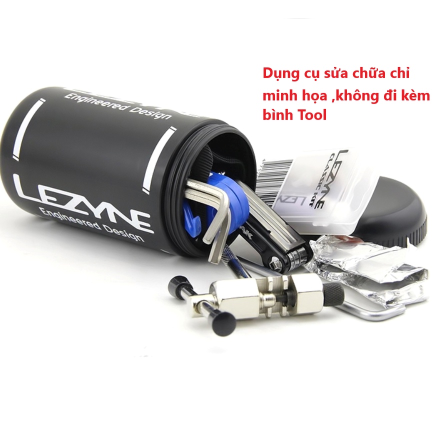 Bình tool nhựa để đồ sửa chữa xe đạp Lezyne