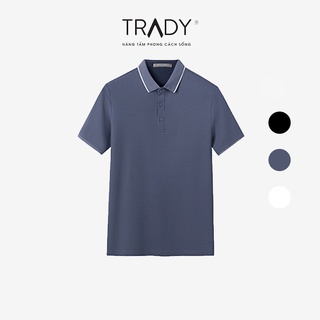 Áo thun POLO nam phối viền Trắng đủ 3 màu vải cá sấu Cotton xuất xịn, chuẩn form trẻ trung, thanh lịch - Trady Fashion
