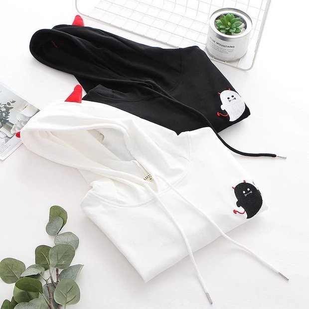 Áo khoác nỉ Hoodie KN19 in hình quỷ dơi cute | BigBuy360 - bigbuy360.vn