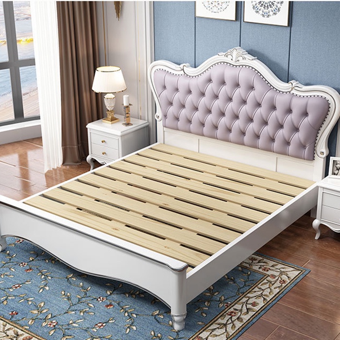 Giường ngủ tân cổ điển cao cấp - giường ngủ  không hộp, không ngăn kéo hiện đại LUX-G004