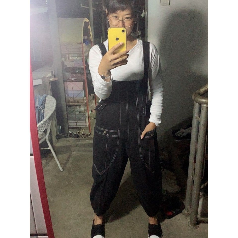 [ORDER] -Có ảnh thật) Quần yếm nữ denim màu bo ống cá tính (size M-XXL fit đến 80kg) - Có ảnh thật | BigBuy360 - bigbuy360.vn