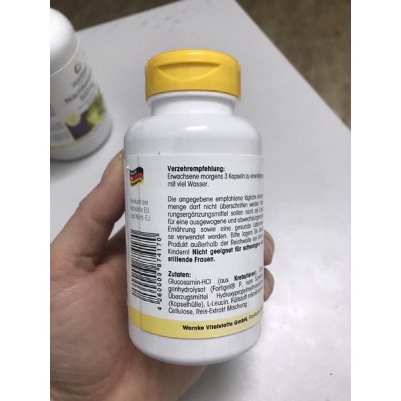 Viên uống sụn khớp WARNKE GLUCOSAMINE PLUS 400mg – Hộp 90 viên