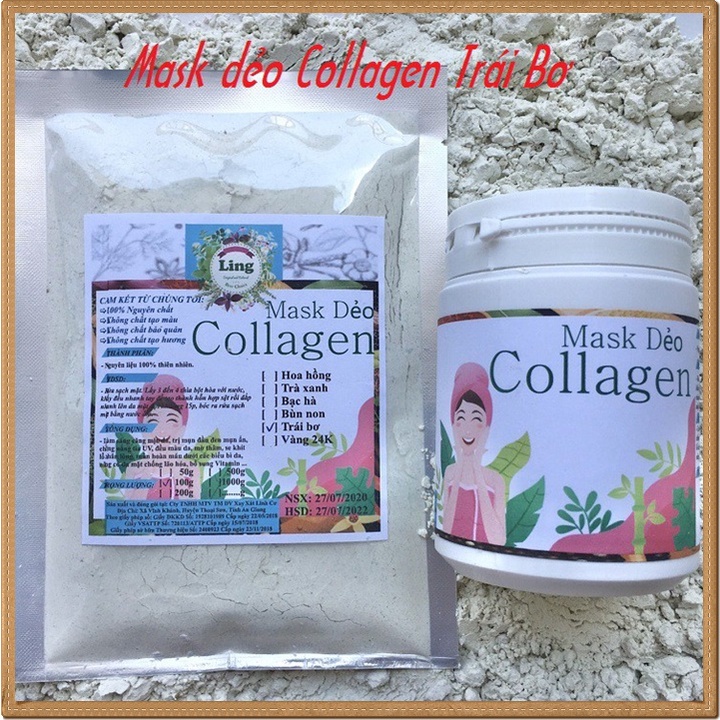 [Sỉ-Rẻ] Mask dẻo 1 Ký Bơ Sáp Collagen Ling Có giấy VSATTP giấy ĐKKD nhiều công dụng [Lẻ-Sỉ]