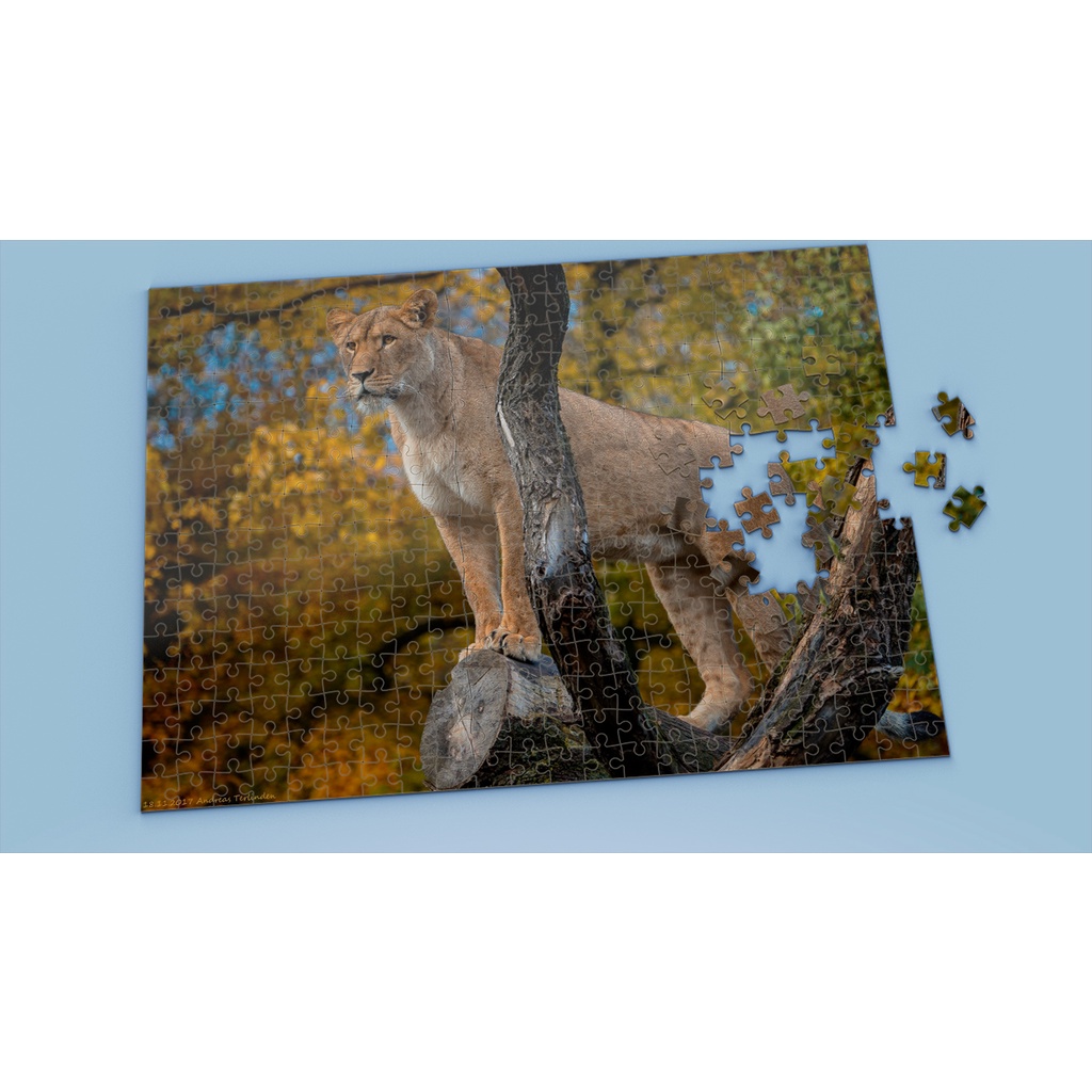 Tranh ghép hình LION - Mẫu 12 - Nhận in theo yêu cầu