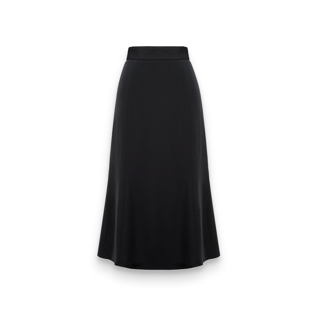 Chân Váy Thời Trang Công Sở Nữ Màu Đen Đuôi Cá Đáp Vạt 2 Bên By LEMIA Design - 22Z026