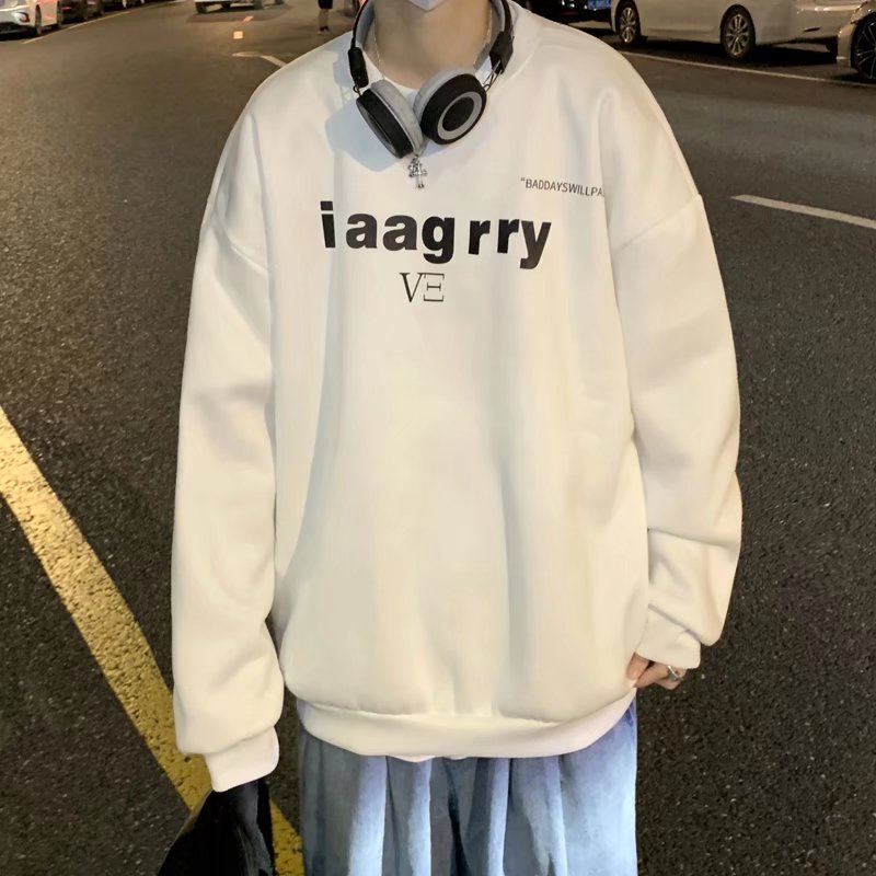 Áo sweater vải nỉ bông phong cách thời trang cho unisex