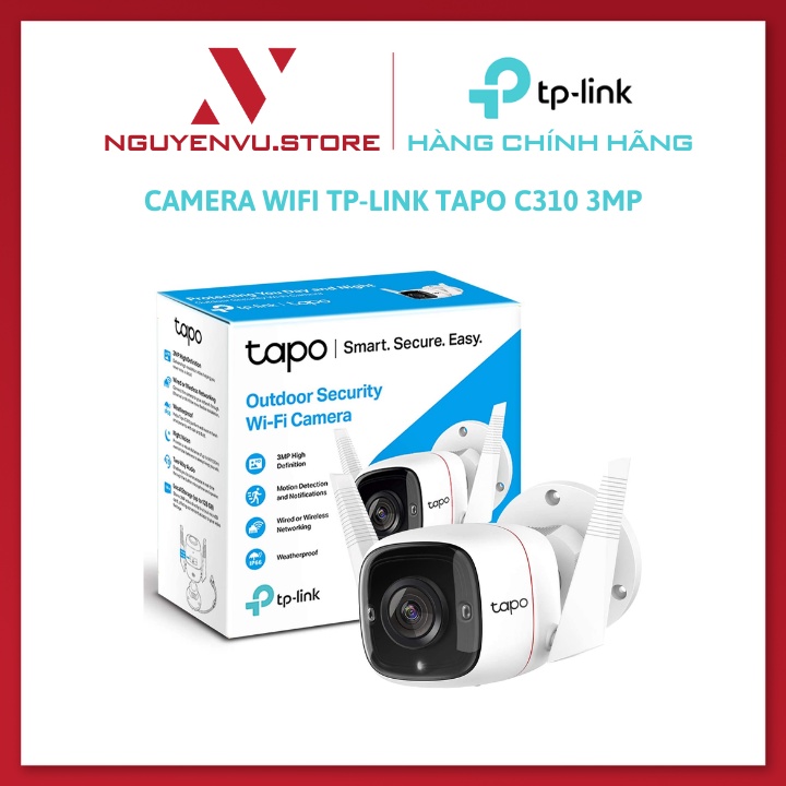 Camera Wifi TP-Link Tapo C310 3MP An Ninh Ngoài Trời - Hàng Chính Hãng