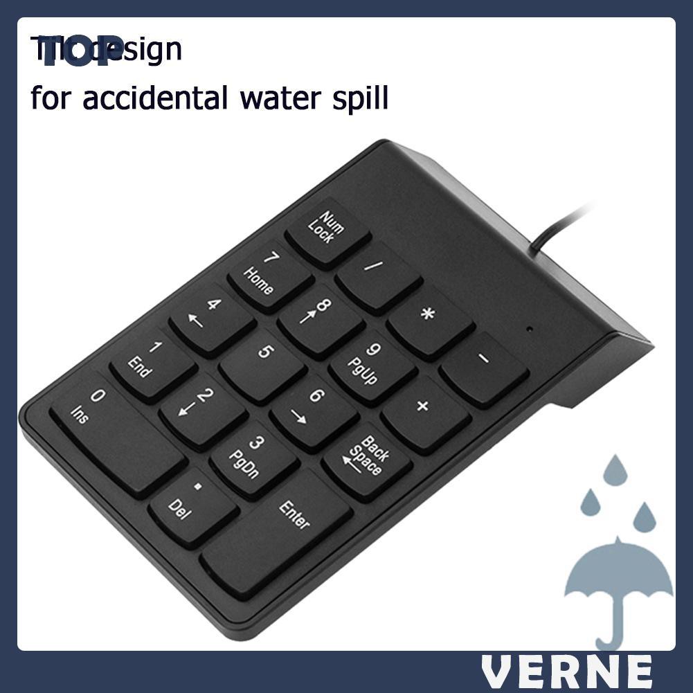 Bàn Phím Số Mini Có Dây Gồm 18 Phím Dùng Cho Laptop