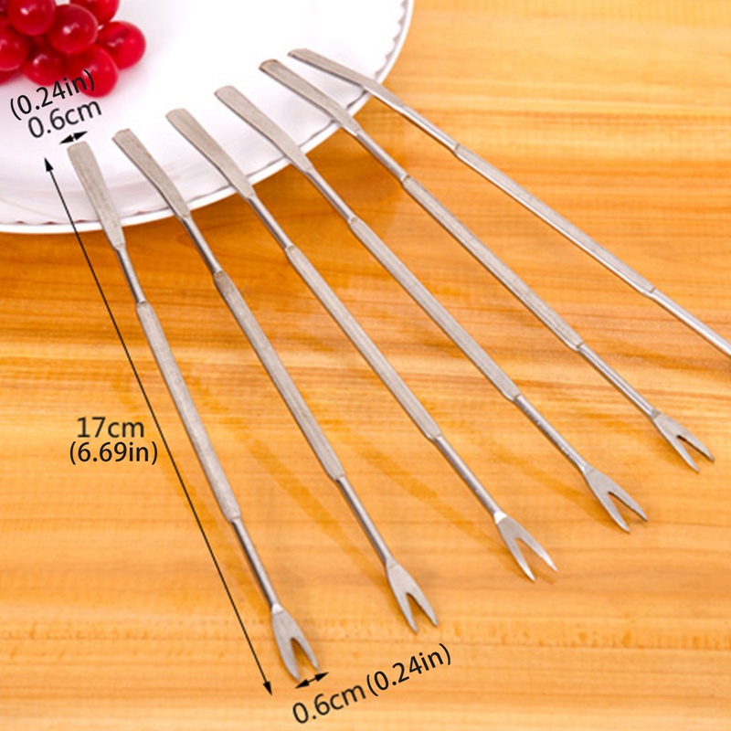 1 Nĩa Ăn Hải Sản Bằng Thép Không Gỉ