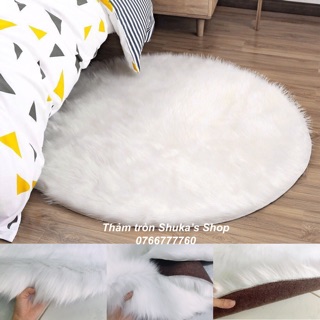 Thảm lông thú cao cấp - tròn