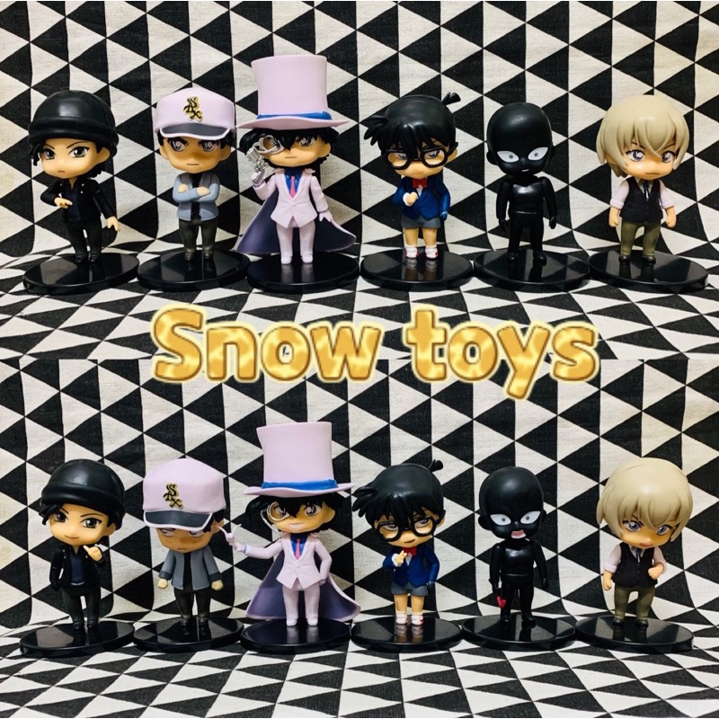 Mô hình Conan - Cao 12cm - 6 mô hình nhân vật Conan - Conan Kaito Kid Gin Amuro Suichi Akai Hanzawa Hattori Heij