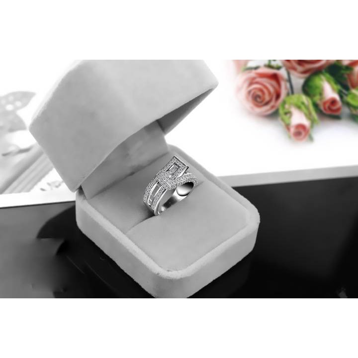 Mua NHẪN INOX NỮ NGÔI SAO ĐÍNH XOÀN CAO CẤP giá rẻ nhất | TecKi.Vn