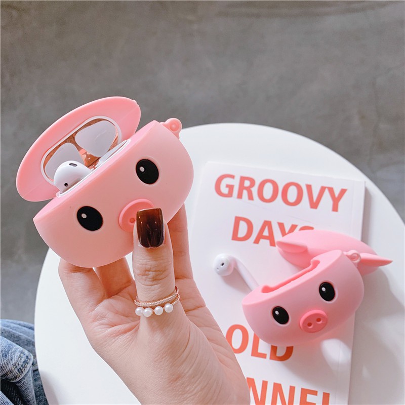 Case AirPods 1/2 Vỏ Bọc Tai Nghe AirPods 1/2 hình Heo Siêu Cute - MINH AN SAIGON