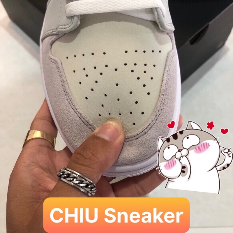 [ CHIU Sneaker ] Giày thể thao Jordan cổ thấp paris phiên bản cao cấp jd1 low paris da thật