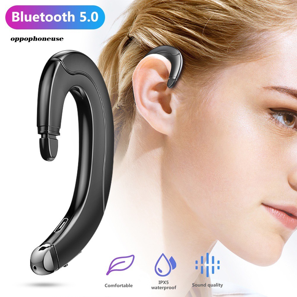 Tai Nghe Bluetooth 5.0 Kiểu Móc Vành Tai Không Dây Cho Oppo