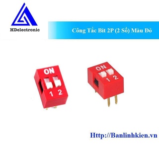 Công tắc bit 2p màu đỏ zin