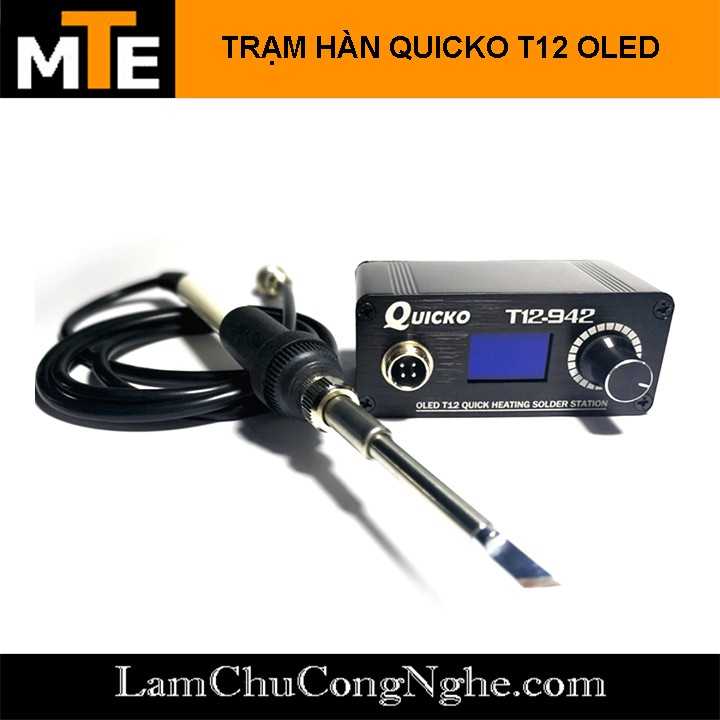 Trạm hàn T12 Quicko T12-942 hiển thị OLED 24V BẢN QUỐC TẾ