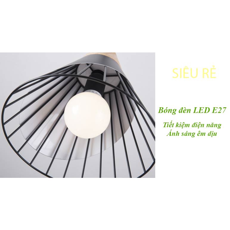 Đèn Thả Trần Trang Trí Đơn ĐÈN TRANG TRÍ SIÊU RẺ  Mang Phong Cách Hiện Đại Chất Liệu Hợp Kim Sơn Tĩnh Điện Bền Bỉ TD008