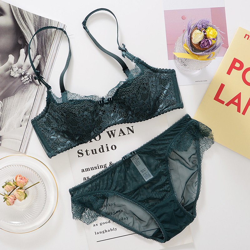 Set áo lót nâng ngực & quần lót nữ thêu ren | BigBuy360 - bigbuy360.vn
