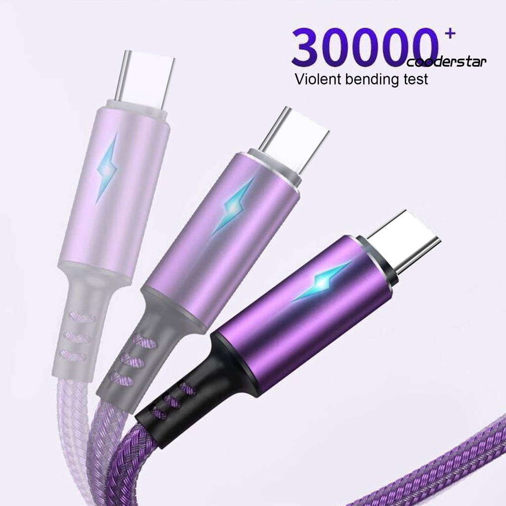 Cáp Sạc Nhanh Type-C Linh Hoạt Bện Dây Cho Điện Thoại Android