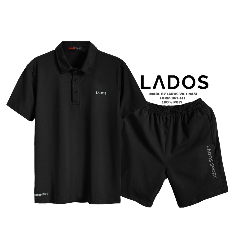 COMBO thể thao nam đẹp cao cấp LADOS - 7003 vải co giãn, tập gym, chạy bộ phong cách, năng động