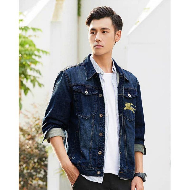 Áo Khoát Jeans Nam Cực Chất, co dãn, Ms 08 - HÀNG MỚI VỀ