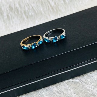Nhẫn đính đá xanh ngọc - R023