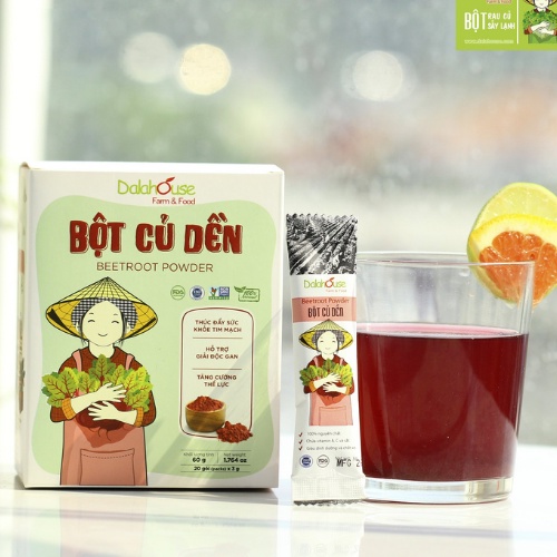 Bột Củ Dền Nguyên Chất Sấy Lạnh Dalahouse 60g (20 gói nhỏ x 3g)