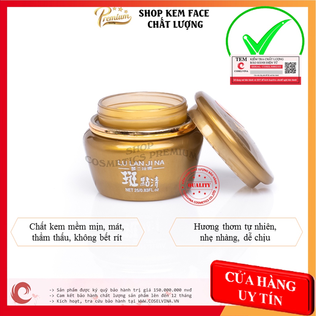 Kem xóa nám linh chi LULANJINA 25g loại bỏ nám, tái tạo da