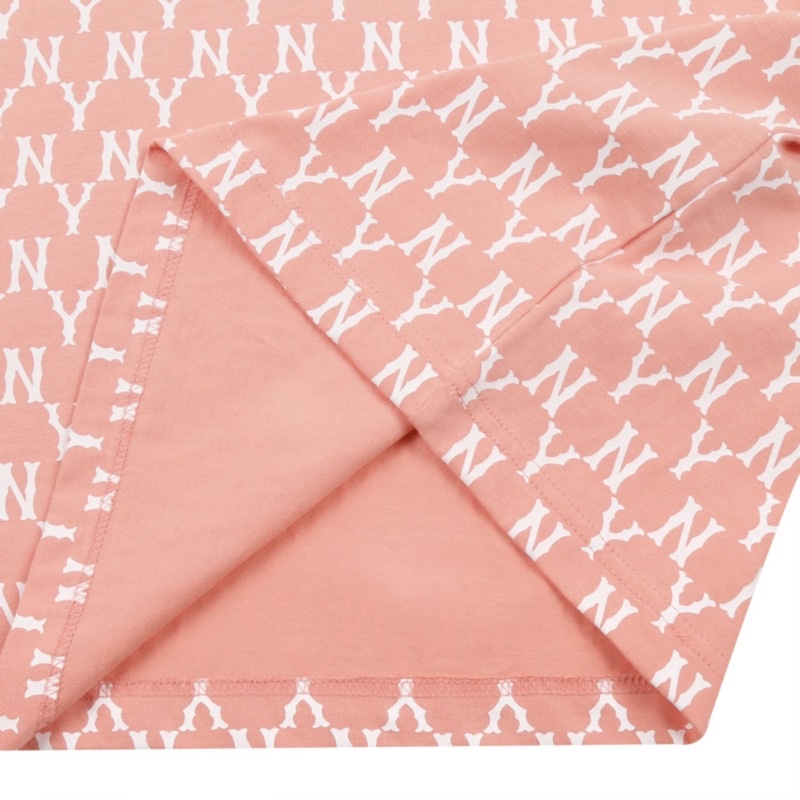 Áo Thun MLB Monogram Pink Tee Full Tag Xuất Xịn