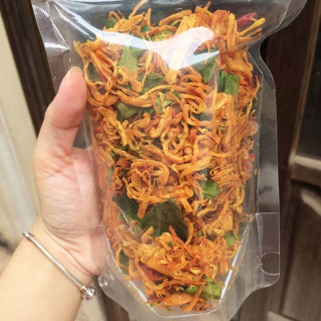 Khô gà lá chanh thơm ngon đậm vị ăn là mê an toàn vệ sinh thực phẩm dihu food